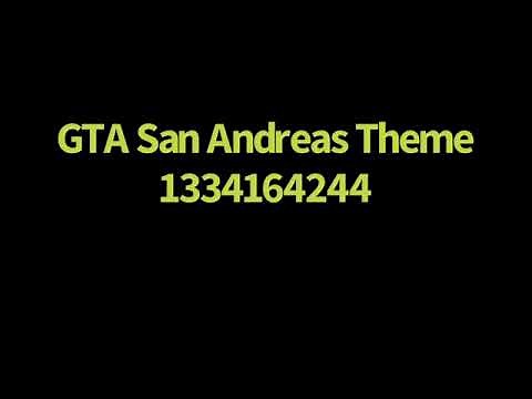 Roblox GTA San Andreas Theme ID