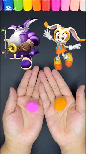 Purple Sonic 💜 vs Orange Sonic 🧡 | Color Challenge! #sonic