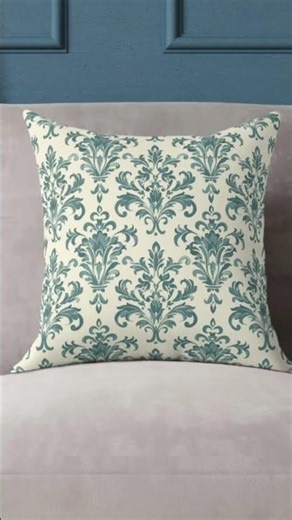 Victorian Damask Vintage Cottagecore Pillow