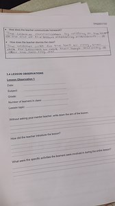 TPN2601/103  How does the teacher communicate homework?     The... | Filo