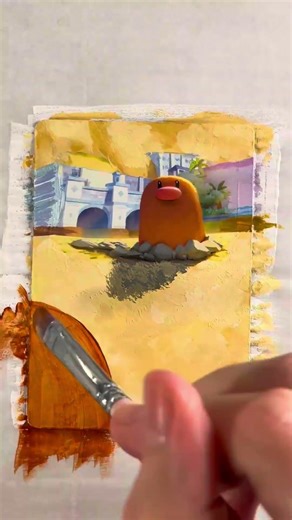 Painting a Diglett Card!