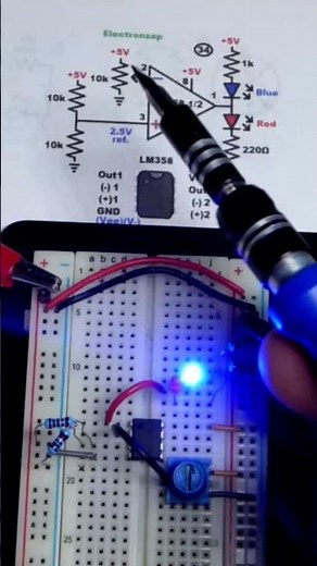 IC Pin Layout And Schematic Tips Op Amp Inverting Comparator LM358 #schematics #howto #diy