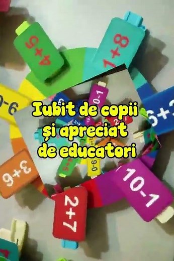Joc educațional M-11 „Componența numărului - Curcubeu” | Adunări și scăderi prin joacă | Diverta.md