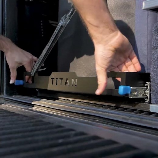 You can't beat using a 100L Titan Fridge Slide if you want easy access!