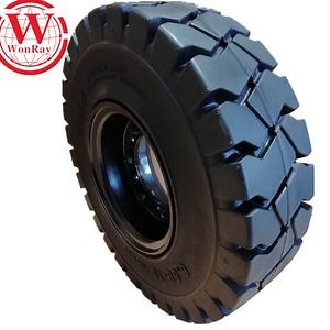 [Hot Item] with Split Rim Wheel Forklift Solid Tires 5.50-15 700-12 8.25-15 28X9-15 5.00-8 4.00-8