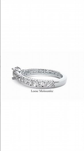 Stunning Round Cut Moissanite Engagement Ring | Sparkle Like a Diamond