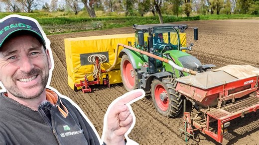 How broccoli is planted on a commercial farm