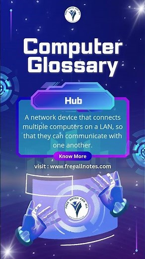 Hub | Computer Glossary, Dictionary, Terms #network #hub #switch #bridge #gateway #repeater #email