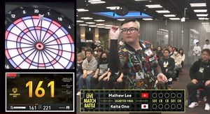 Super Play from LIVE MATCH BATTLE FAINAL 🌟 Keita Ono & Mathew Lee deliver a mind-blowing TON80 💥 This is darts at its absolute best! 🏆 Catch the Live Streaming here! https://www.dartslive.com/superdarts/en/tickets/ | SUPER DARTS