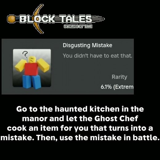 How to get badges "Buyers Remorse," "Disgusting Mistake," and "Noisemaker" in Roblox Block Tales!