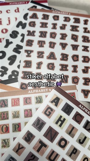 Premium Alphabet Sticker Pack for Aesthetic Designs