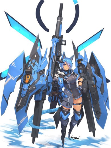 anime mecha girls #fyp #foryou #anime #animeedit #animation