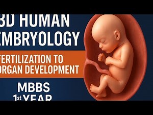 3D Human Embryology Explained | Fertilization to Organ Development | MBBS 1st Year Anatomy"