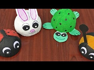 Coconut shell craft idea for kids|coconut shell activity|coconut shell tortoise rabbit bug honey bee