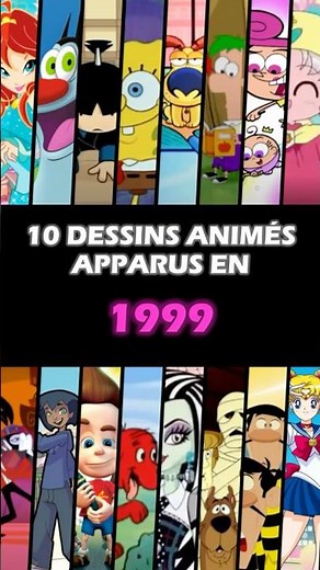 10 DESSINS ANIMÉS apparus en 1999 #souvenir #nostalgie #enfance #dessinanimé