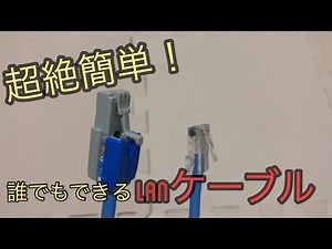 【工具不用】誰でもできる超絶簡単LANケーブル自作説明