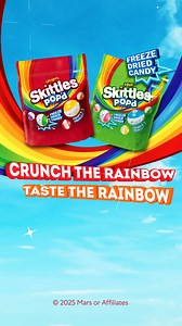 You want freeze-dried candy? SKITTLESPOP’D has entered the chat. With a crunch so loud and a crisp so airy, look no further. | Skittles