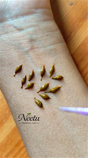 Leaf Mehndi Design Practice | Perfect Cone Control | Mehndi Strokes Tutorial | Neetu Mehndi Art