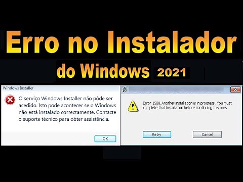 Erro do Windows installer, Error code 1500 - Resolvido