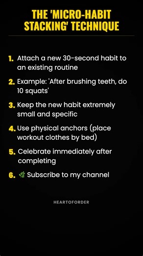 The 'Micro-Habit Stacking' Technique #ad (Verify Info)