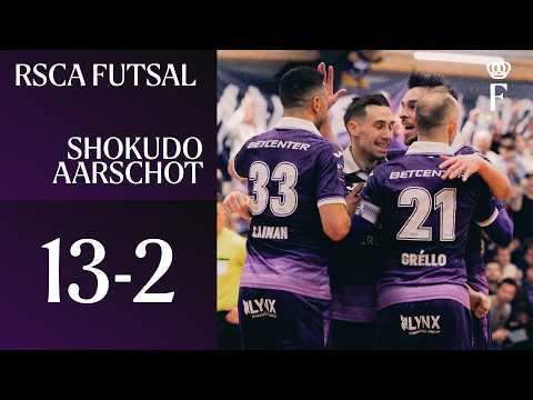 HIGHLIGHTS Belgian Futsal League: RSCA Futsal - Futsal Shokudo Aarschot | 2025-2026