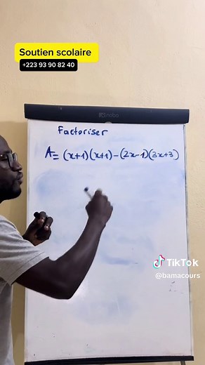 Exercice de factorisation #math #coursparticuliers #soutienscolaire