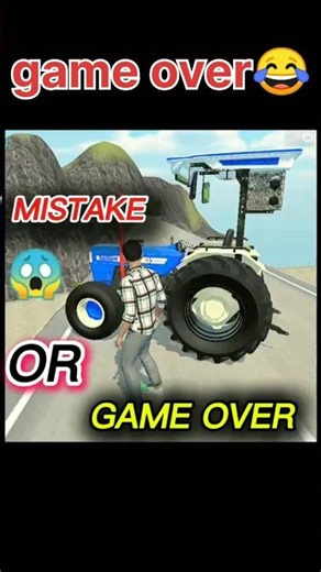 1 mistake = game over 😂😂 #shorts #mistakes #tractor