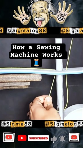 How a Sewing Machine Works 🧵#respect #physics#motivation #animation #shorts