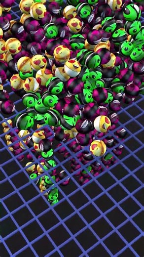 BRAINROT FACE BALL FALLING 212 #roblox #3danimation #robloxshorts #satisfying #3d #emoji #funny