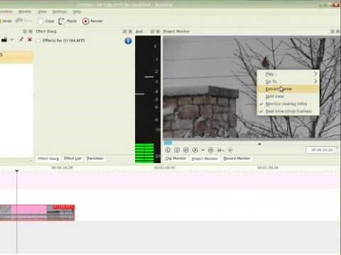 Creating Stills From Video In Kdenlive
