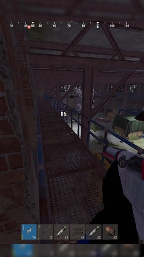 Bro decided to teleport I guess. #Rust #rustclips #rustgame #rustpc #funny