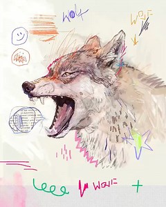 Stpn on Instagram: "Wolf drawing. Procreate + custom textures. Lately I’ve started to really enjoy the Procreate timelapse feauture. I’m attaching one to this post. Courious what you think: should I keep sharing more of them? #procreate #wolf #wolfdrawing #animaldrawing #pencildrawing #watercolor #stpn #petartist #animalart #abstractart #doodle #doodledrawing #sketchy #drawingfail #digitalart #noaiart #abstractrealism #drawingtimelapse #drawingtimelapsevideo #oils"