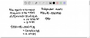 SOLVED:Consider again the auto repair rates described in Exercise 19 . If you own two cars, what is the probability that a) neither will need repair? b) both will need repair? c) at least one car will need repair?