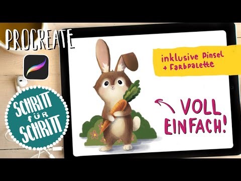 Hase in Procreate malen | einfaches Tutorial für Anfänger