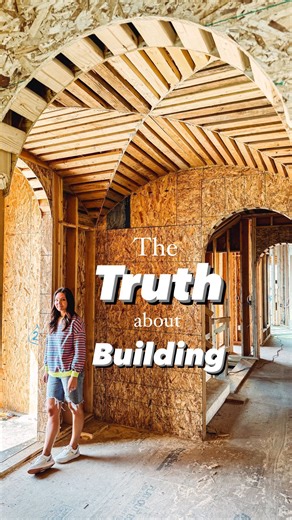 Building and renovating is a series of problem solving and that’s the truth! I designed our entryway to feature a dramatic groin vault ceiling. Somehow when my plans went to engineering this feature slipped out. It wasn’t until we were fully framed up that I noticed my entry way was missing this outstanding feature. 👉🏼 my builder came to the rescue with this shallower arched option without having to raise the ceiling height and reframe the entire front of the home. Honestly it’s going to be st