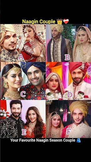 All Naagin Season Couples 🫂 | Naagin 1 to 6 | #naagin #nagin #couple #jodi #tvcouple #colorstv
