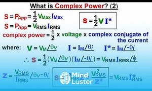 Mind Luster - Learn Electrical Engineering Ch 12 AC Power 38 of 58 What is Complex Power 2