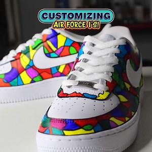 Custom Air Force 1 | Designed & Coloured With Sharpies | MARKO