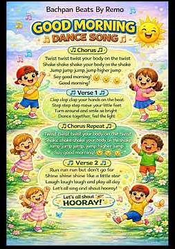 Good Morning Dance Song for Kids | Action Song | Twist Shake Jump Dance | Fun Kids Song