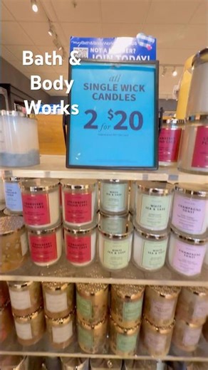 BATH & BODY WORKS SINGLE WICK CANDLES 2 for $20 #bathandbodyworks #bathandbodyworkscandle