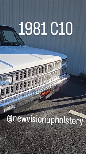 81 C10 all done. A custom bench seat and Upgrade everything to black. A nice tuxedo look. | New Vision Upholstery