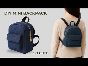 This Mini Backpack Is SO Cute! | Easy DIY Sewing Tutorial