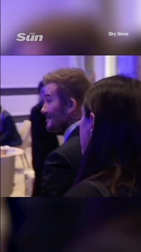 David Beckham refuses to answer questions on Brooklyn bombshell claims in Davos
