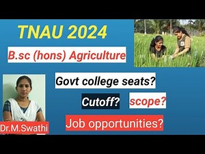 BSc Agriculture course details in Tamil | Best course after 12th | Career guidance