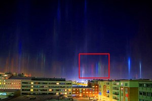 Mysterious Rainbow Light Pillars Appear Over Major European Cities