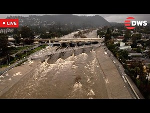 LIVE: Torrential Rain Hits Los Angeles River Amid West Coast Flood Warnings | DWS News | AL14