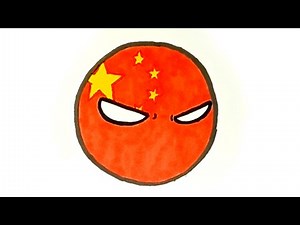 Drawing China CountryBall | How to Draw CountryBall