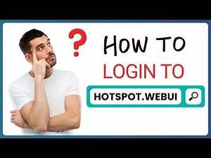 How to Login to Hotspot.webui ?