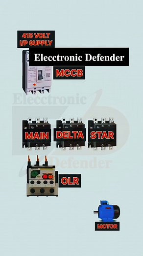 413K views · 4K reactions | Star delta power connection diagram #fbreels #foryoupageシ #electrician #electronics #watch #project #Official #electricalengineering #videos #electrical | Elecctronic Defender | Facebook