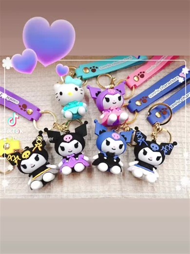 Kuromi key chain hello kitty key chain#sanrio #hellokitty #keychain #kuromiandmymelody